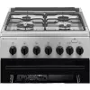 Electrolux LKK560010X 600 Series vrijstaand gasfornuis met elektrische oven, zwart, 50 cm
