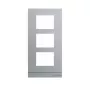 BUSCH-JAEGER 41393CF-S-03 frontplaat audio 1/3, roestvrij staal 2TMA130160X0062