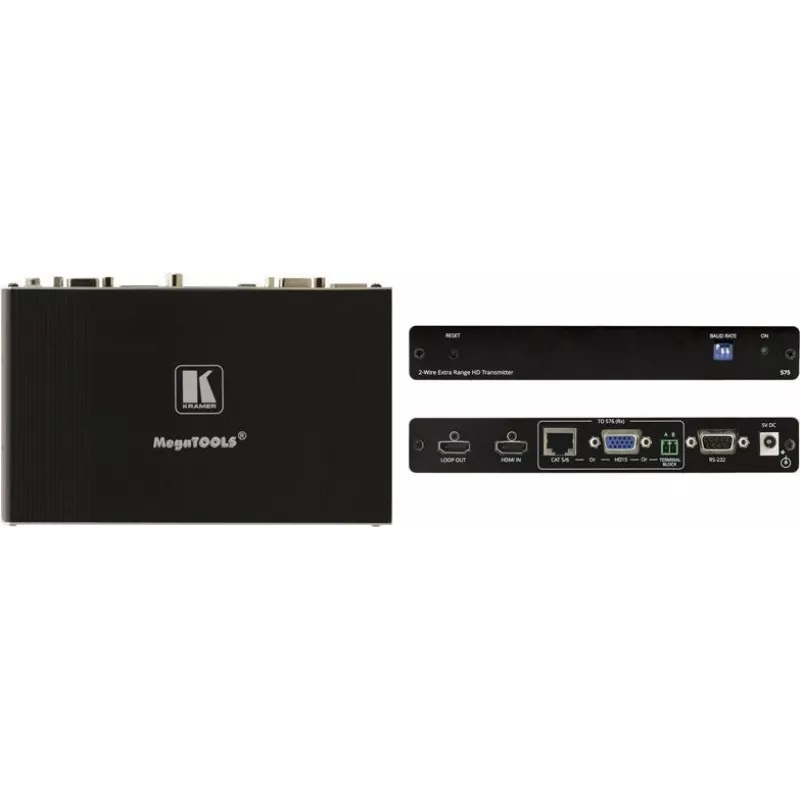 Kramer TP-752T A/V- & stuursignaal-transmitter over twisted-pair - 600m