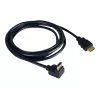 Kramer C-HM/RA-3 High-Speed HDMI-kabel met Ethernet, haaks naar recht, 0,9 m, grijs, 4K 97-0143003