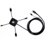 Kramer K-SPIDER multi-format presentatie-adapterkabel - HDMI/DisplayPort/Mini DisplayPort/USB-C naar HDMI/USB - 3,05 m - 4K actief 91-00015599