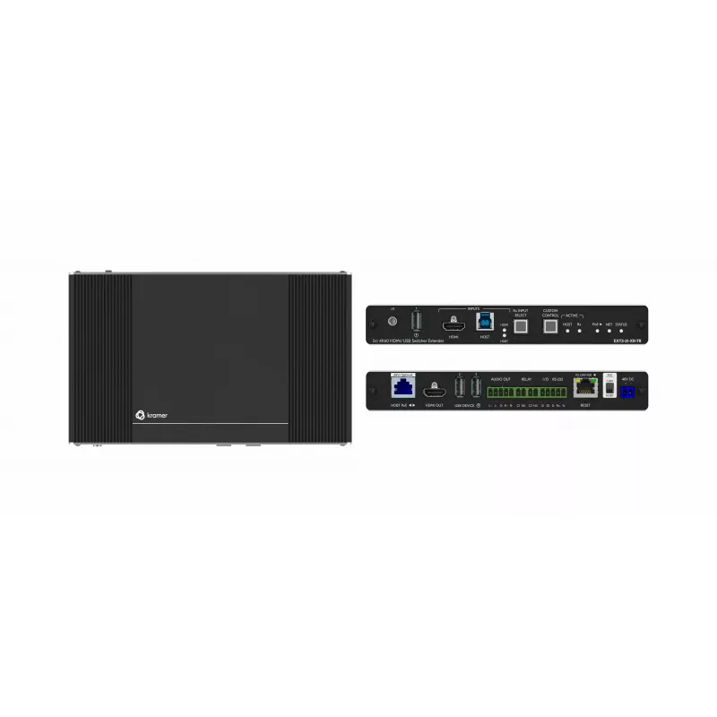 Kramer Electronics EXT3-21-XR-TR HDMI AV+ USB+ GE 2-weg PoE smart tx & 2x1 switcher rx (50-80584090)