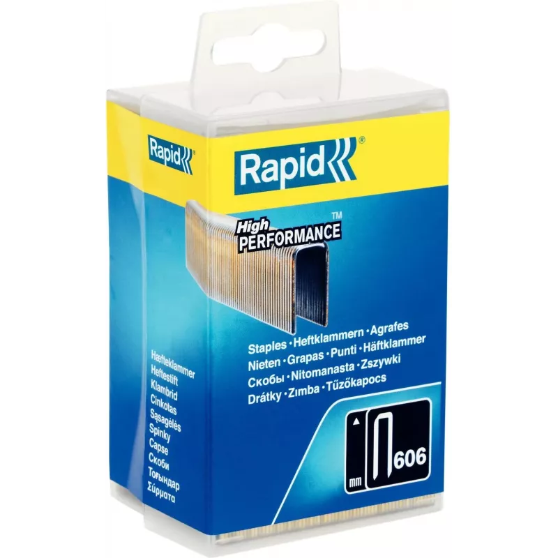 Rapid smalle nietjes type 606, 30 mm, verzinkt staaldraad, harsgecoat, 1-pack 40303096
