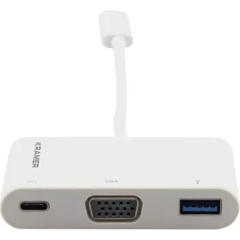 Kramer ADC-U31C/M1 USB-C naar VGA adapter wit 99-97210003