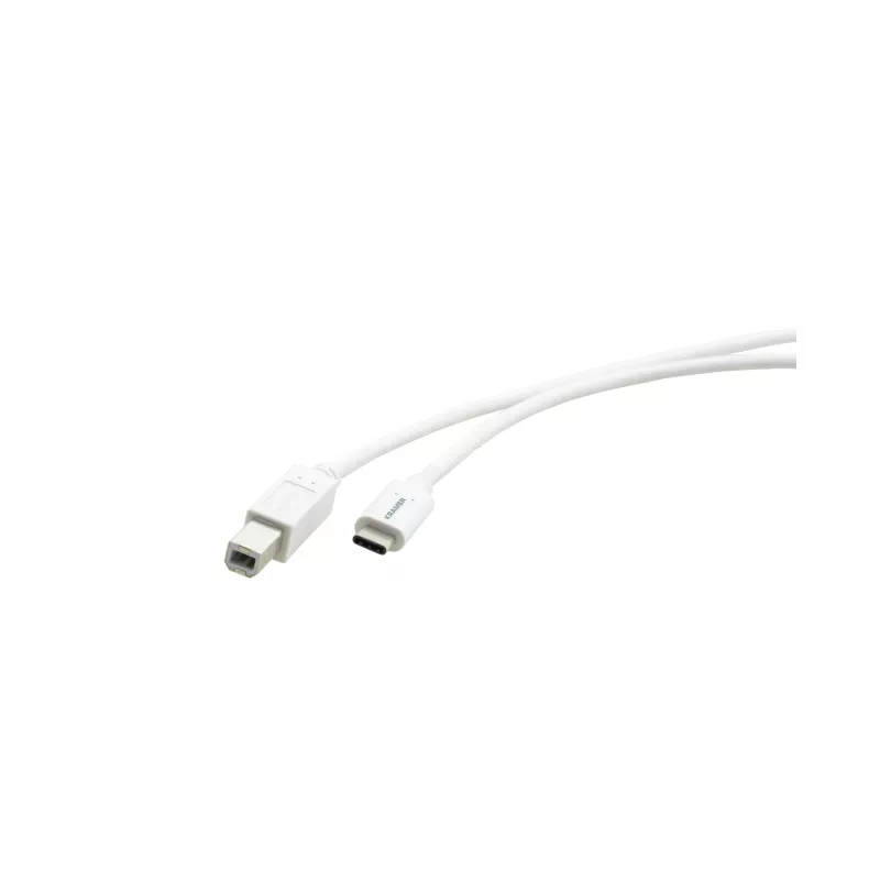 Kramer C-USB/CB-10 USB 2.0 kabel, USB-C stekker naar USB-B stekker, 3 m, wit 96-02357110
