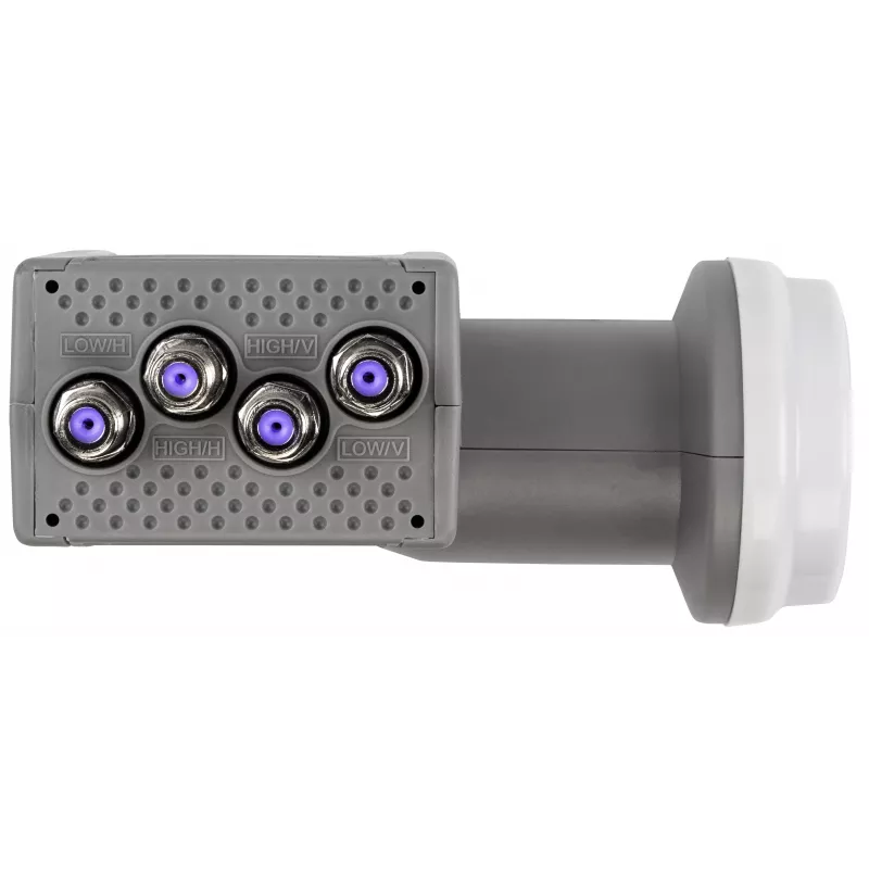 AXING SCO 4-10 quattro LNB, 40 mm feedhorn, 4 uitgangen, UHD/3D Ready SCO00410