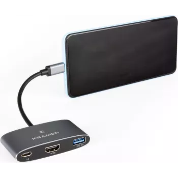 Kramer KDock-1 USB-C dockingstation met HDMI, 2x USB 3.0, Gigabit Ethernet, 60W PD 91-00016099