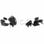 Brodit printerhouder met etikettenrolfunctie voor Zebra Alpha 30L/40L, VESA75, AMPS, MultiMoveClip, Power Block 217034