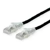 DÄTWYLER Cat.5e S/UTP koperen patchkabel, PVC-mantel, AMP v2 stekker, zwart, 1,0 m 21.15.7031