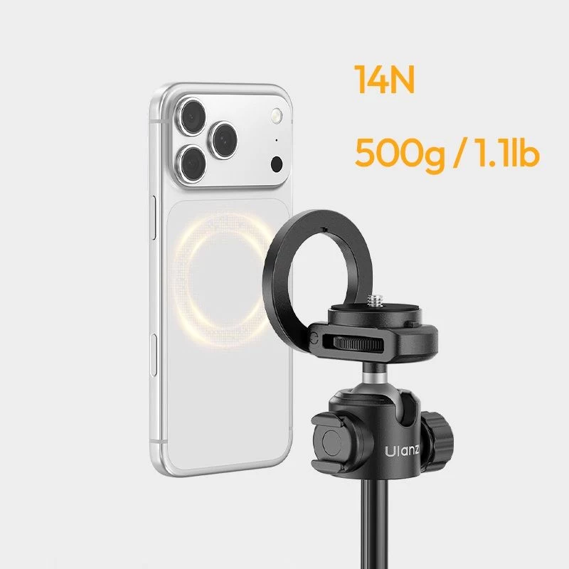 ULANZI MT-44 M MagSafe statief selfiestick met Bluetooth-afstandsbediening, 149 cm, wit