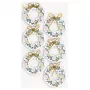Artoz 3D deurkrans papierstickers, 6-pack 185600-221
