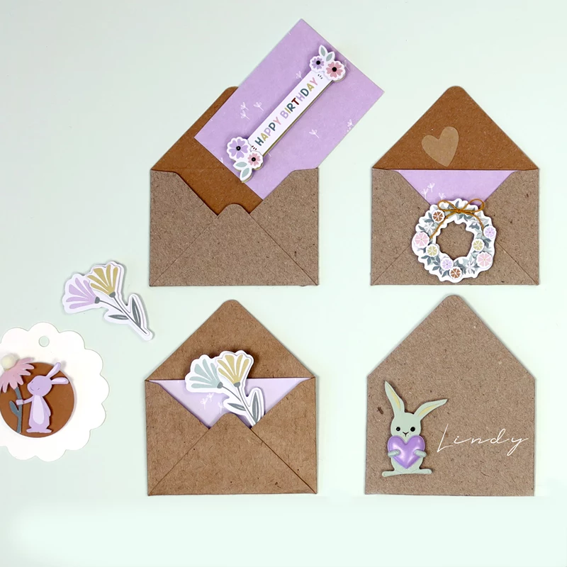 Artoz 3D deurkrans papierstickers, 6-pack 185600-221