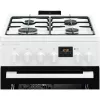 Electrolux LKK560232W vrijstaand gasfornuis met elektrische oven, 58 L, wit