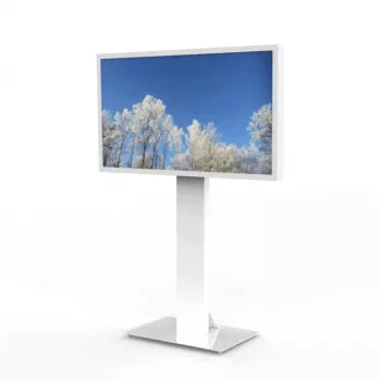HI-ND MOUNTS HI-ND vloerstandaard glas universeel 49-65 wit RAL 9003 display-vloerstandaard FS0000-5001-01