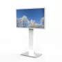 HI-ND MOUNTS HI-ND vloerstandaard glas universeel 49-65 wit RAL 9003 display-vloerstandaard FS0000-5001-01