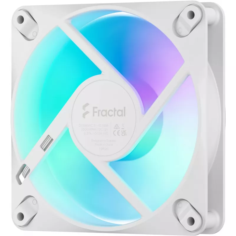 Fractal Design Dynamic 3-12 RGB Wit 120mm behuizingsventilator FD-F-DR3-1202