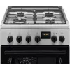 Electrolux LKK540232X 50 cm vrijstaand gasfornuis met elektrische oven, roestvrijstaal