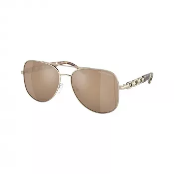 Michael Kors dameszonnebril MK11210147P58 (58/15/140 mm) gepolariseerde grijze glazen, zwart acetaat montuur