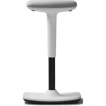 DAUPHIN Trendoffice to-swift gestoffeerde bureaustoel, witte polyestervezel, wit kunststof frame 9299KVWFWKVWS73GSR10UGS165031