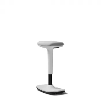 DAUPHIN Trendoffice to-swift gestoffeerde bureaustoel, witte polyestervezel, wit kunststof frame 9299KVWFWKVWS73GSR10UGS165031