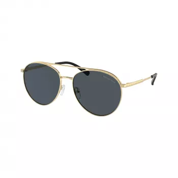 Michael Kors dameszonnebril MK1138-101487 goudkleurig montuur, donkergrijze gradientglazen 58mm