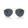 Michael Kors dameszonnebril MK1138-101487 goudkleurig montuur, donkergrijze gradientglazen 58mm