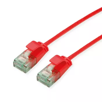 ROLINE RM UTP patchkabel Cat6A/Class EA Slim rood 0,3m 21.45.3411