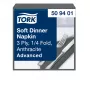 TORK Soft Dinner Advanced antraciet 3-laags servetten 39 x 39,5 cm, 100 stuks (509401)