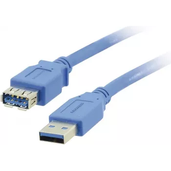 Kramer Electronics USB-A stekker naar USB-A bus 3.0 verlengkabel 1,6 m zwart (96-02310006)