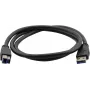 Kramer C-USB3/AB-6 USB 3.0 kabel, USB-A stekker naar USB-B stekker, 1,83 m, blauw 96-0235006
