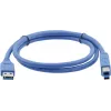 Kramer C-USB3/AB-6 USB 3.0 kabel, USB-A stekker naar USB-B stekker, 1,83 m, blauw 96-0235006