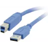 Kramer C-USB3/AB-6 USB 3.0 kabel, USB-A stekker naar USB-B stekker, 1,83 m, blauw 96-0235006