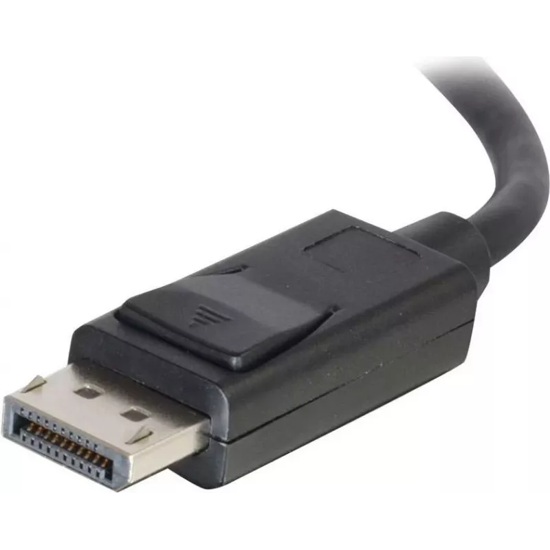 C2G 10,0 m DisplayPort-kabel met vergrendeling, stekker-stekker, 4K 60Hz, zwart 84405