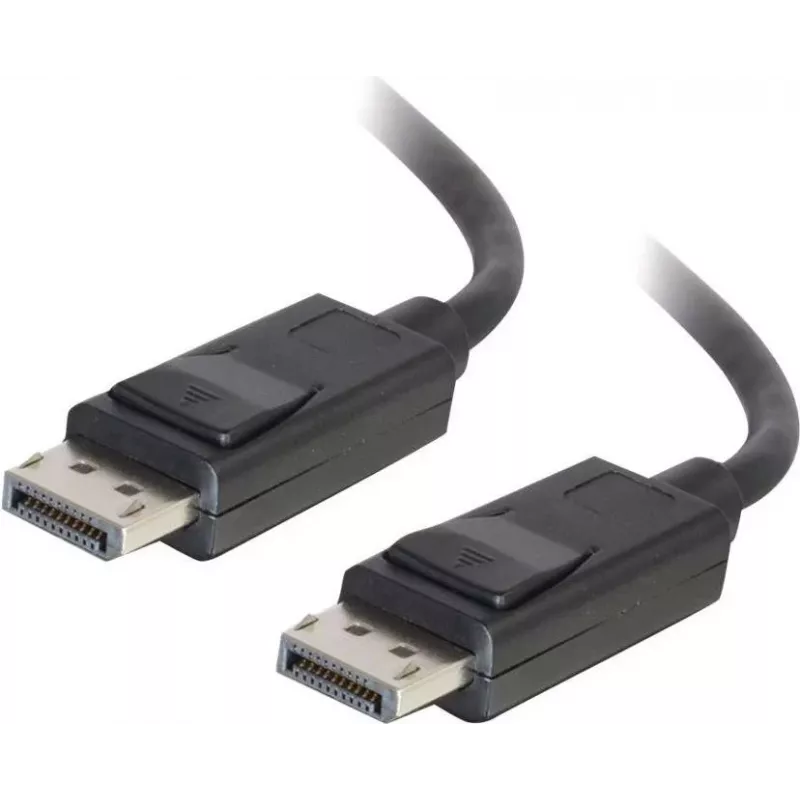 C2G 10,0 m DisplayPort-kabel met vergrendeling, stekker-stekker, 4K 60Hz, zwart 84405