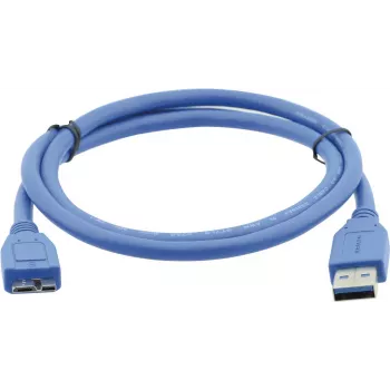 Kramer C-USB3/MICROB USB 3.2 Gen 1 kabel, USB-A naar Micro-USB B, 1,8 m, blauw 96-02356006