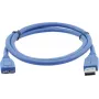 Kramer C-USB3/MICROB USB 3.2 Gen 1 kabel, USB-A naar Micro-USB B, 1,8 m, blauw 96-02356006