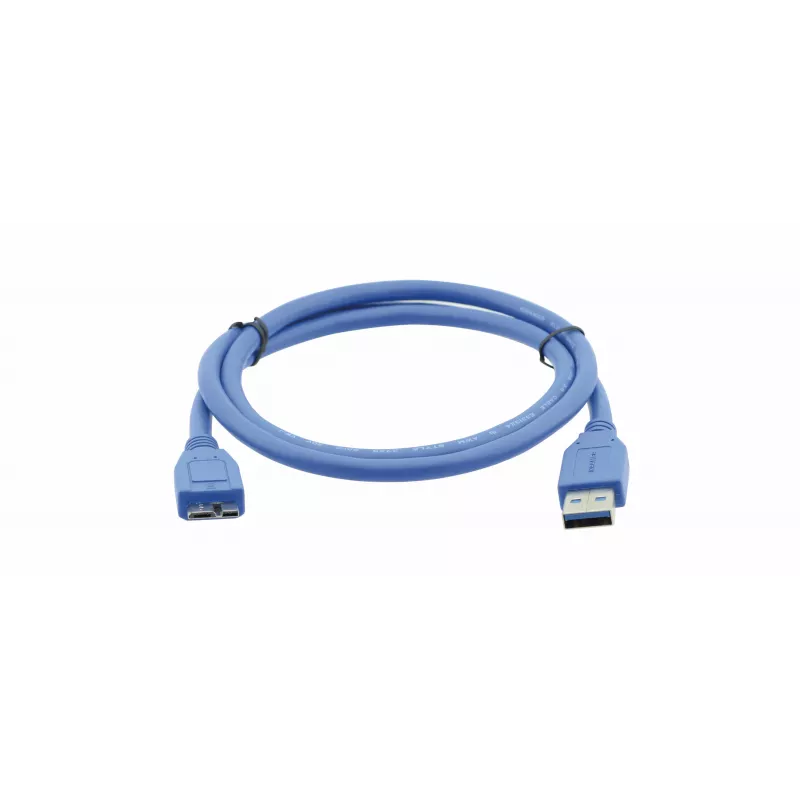 Kramer C-USB3/MICROB USB 3.2 Gen 1 kabel, USB-A naar Micro-USB B, 1,8 m, blauw 96-02356006