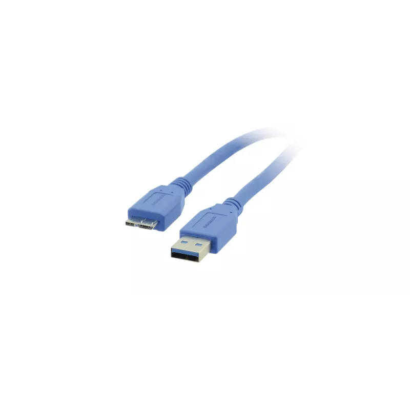 Kramer C-USB3/MICROB USB 3.2 Gen 1 kabel, USB-A naar Micro-USB B, 1,8 m, blauw 96-02356006