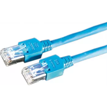 Dätwyler 21.05.8104 10m SFTP Cat5e patchkabel, RJ-45 naar RJ-45, halogeenvrij, blauw