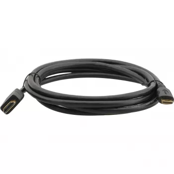 Kramer C-HM/HM/A-C-6 high-speed HDMI-kabel met ethernet, Mini HDMI Type-C stekker naar HDMI Type-A stekker, 1,8 m, zwart 97-01115006
