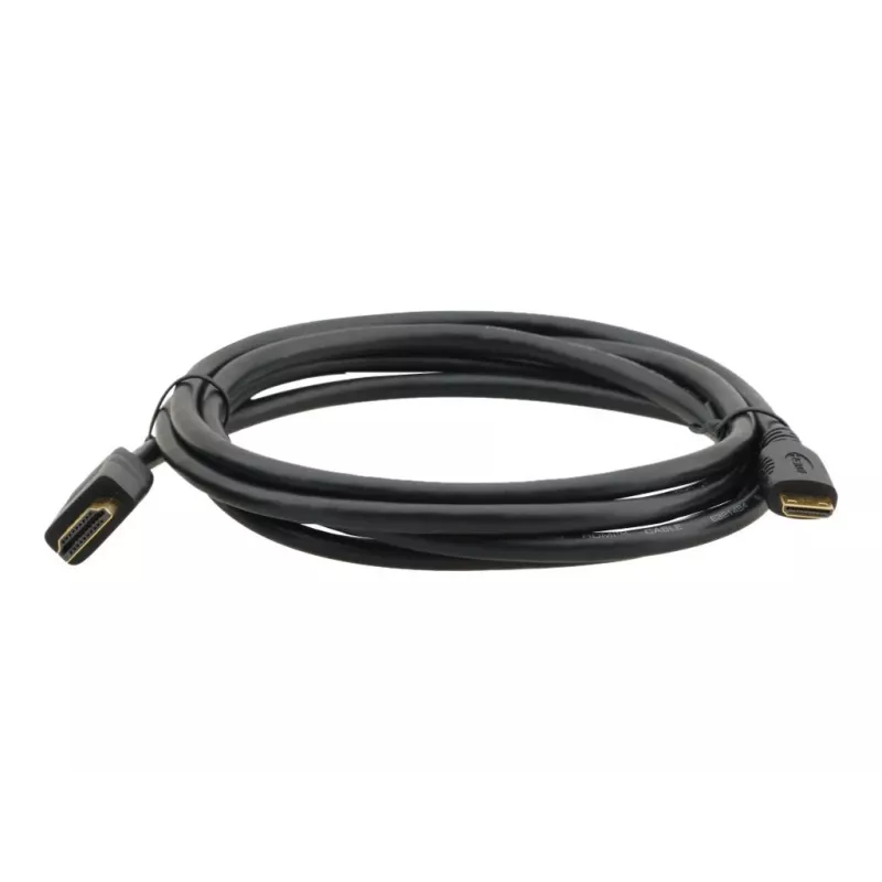 Kramer C-HM/HM/A-C-6 high-speed HDMI-kabel met ethernet, Mini HDMI Type-C stekker naar HDMI Type-A stekker, 1,8 m, zwart 97-01115006