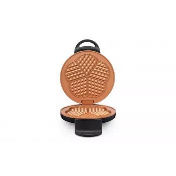 Trisa Retro wafelijzer hartvormig 5 wafels zwart (7384,4212)