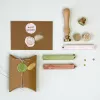 Artoz zegelwax-set lichtroze lichtgroen koper (137605-21)