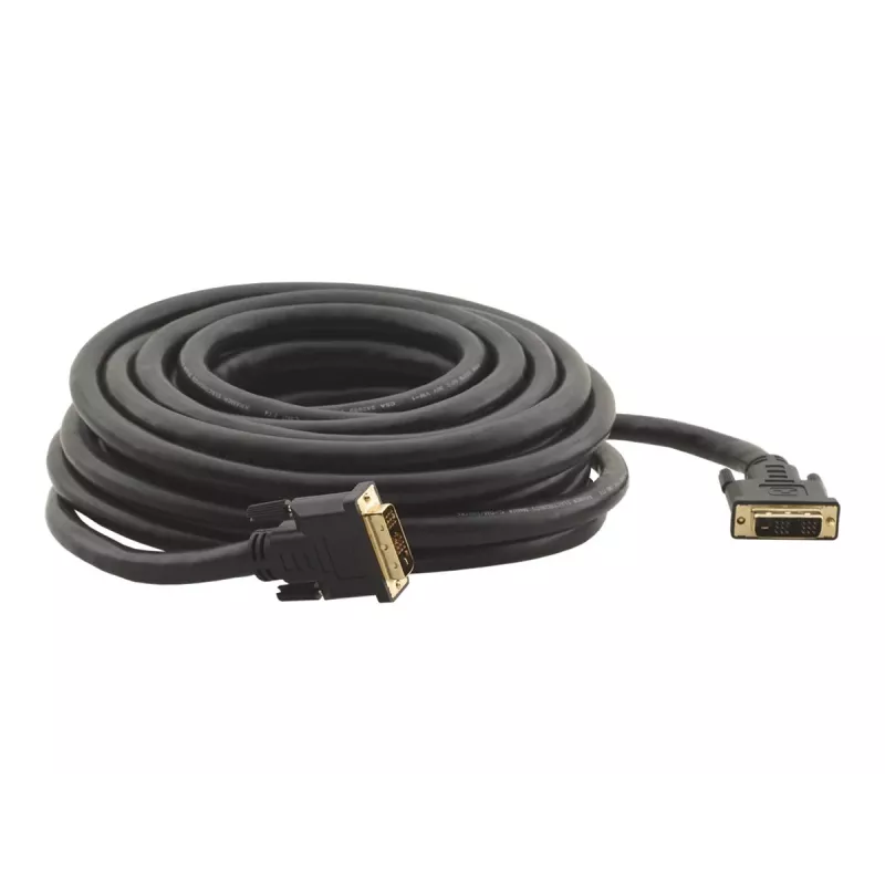 Kramer C-DM/DM/XL serie DVI-D Single Link kabel, DVI-D stekker naar DVI-D stekker, 10,6 m, zwart, duimschroeven (94-0111035)