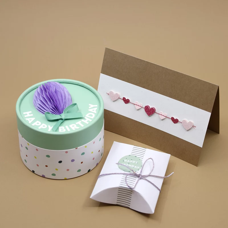 Artoz 3D hart slinger papierstickers, 6 stuks 185560-97