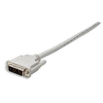 Digitus DVI-D Single Link kabel, DVI-D 18+1 pin stekker naar DVI-D 18+1 pin stekker, 2 m, zwart, vastschroefbaar AK-320107-020-S