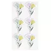 Artoz 3D bloemen papierstickers, 6 stuks, zelfklevend, verschillende bloemmotieven voor knutselen, scrapbooking, kaarten maken, decoreren, meerkleurig, matte afwerking 185600-222