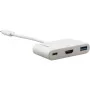 Kramer ADC-U31C/M2 USB-C-multipoort-adapter – 4K HDMI, USB-A, USB-C PD, 17 cm, wit 99-97210004