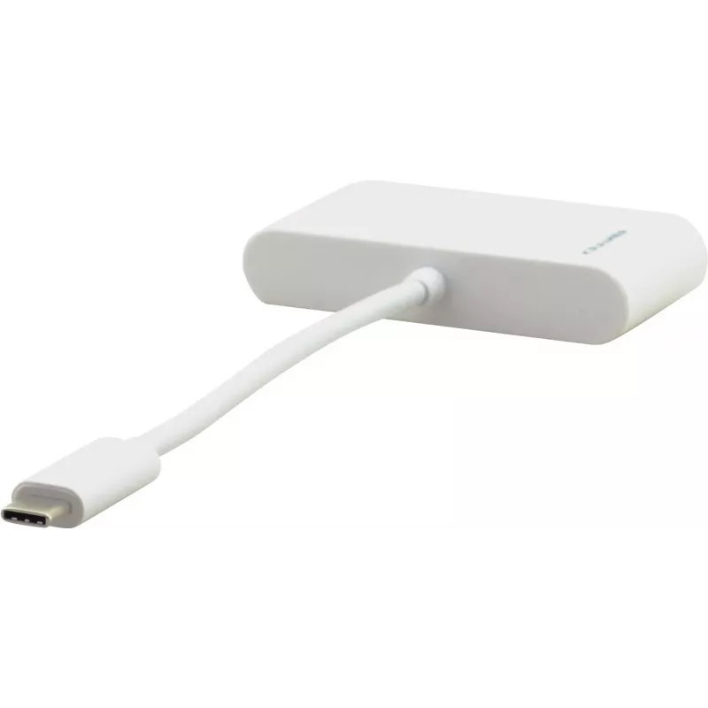 Kramer ADC-U31C/M2 USB-C-multipoort-adapter – 4K HDMI, USB-A, USB-C PD, 17 cm, wit 99-97210004