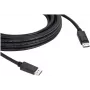 Kramer C-DP-50 DisplayPort-kabel 15,2 m 4K zwart vergrendelbaar 97-0617050